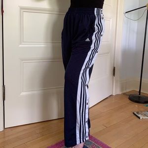 Vintage snap adidas track pants